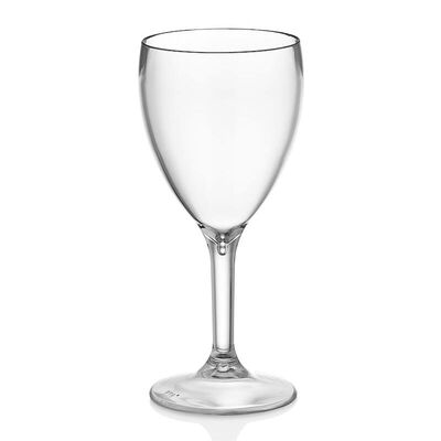 GastroCups GC-42 زجاج نبيذ من البولي كربونات، 255 مل، شفاف - GastroCups