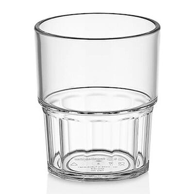 GastroCups İstiflenebilir Bardak, 180 ml, Polikarbonat, Şeffaf - 1