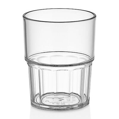 GastroCups İstiflenebilir Bardak, 250 ml, Polikarbonat, Şeffaf - 1