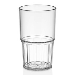 GastroCups İstiflenebilir Bardak, 300 ml, Polikarbonat, Şeffaf - GastroCups