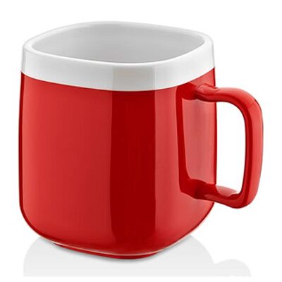 GastroCups Kare Kupa, 330 ml, Polikarbonat, Kırmızı-Beyaz - 1