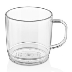 GastroCups Kulplu Bardak, 250 ml, Tritan, Şeffaf - GastroCups