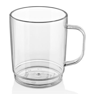GastroCups GC-05 Polikarbonat Kulplu Bardak, 300 ml, Şeffaf - 1