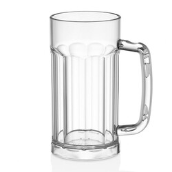GastroCups Kulplu Bira Bardağı, 580 ml, Tritan, Şeffaf - GastroCups