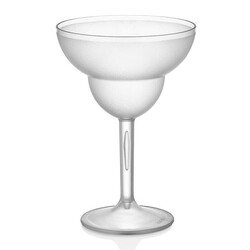 GastroCups Kumlu Margarita Bardağı, 350 ml, Polikarbonat, Şeffaf - GastroCups