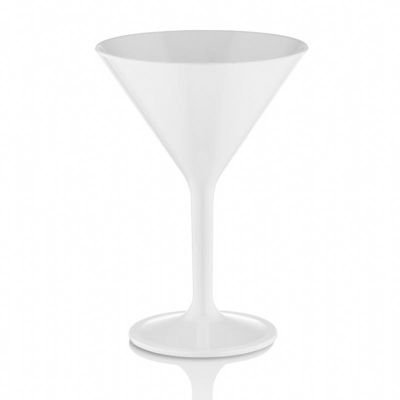 GastroCups Polikarbonat Martini Bardağı, 280 ml, Beyaz - 1