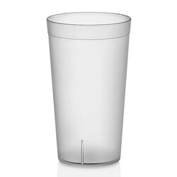 GastroCups زجاج رملي، 400 مل، بولي كربونات، شفاف - GastroCups