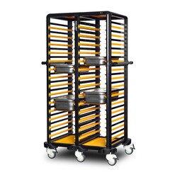 عربة حوض استحمام Gastrolley 150 مزدوجة من جاسترونورم، مفتوحة من حولها، 93x71x174 سم - 2