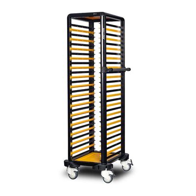 Gastrolley 150 Tekli Gastronorm Küvet Taşıma Arabası, Etrafı Açık, 53x71x174 cm - 1