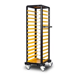 Gastrolley 150 Tekli Servis Tepsi Arabası, Etrafı Açık, 57x71x174 cm - Gastrolley