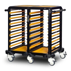 عربة حوض استحمام Gastrolley 75 حوض استحمام مزدوج، دائري مفتوح، 93x71x99 سم - Gastrolley