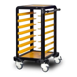 Gastrolley 75 Single Service Tray Trolley, Open Around, 57x71x99 cm - Gastrolley