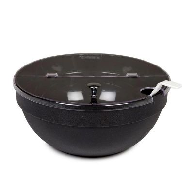 Bora Plastik Kapaklı Gastronomi Kase, 26 cm, Siyah - 1