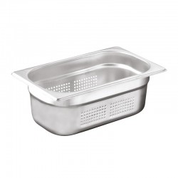 Öztiryakiler Delikli Gastronorm Küvet, GN 1/4, 26.5x16.2x10cm 