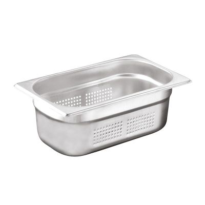 Öztiryakiler Delikli Gastronorm Küvet, GN 1/4, 26.5x16.2x15cm - 1