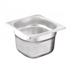 Öztiryakiler Delikli Gastronorm Küvet, Standart, GN 1/6, 17.6x16.2x6.5 