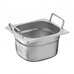 Öztiryakiler Saplı Gastronorm Küvet, Standart, GN 1/6, 17.6x16.2x10 cm 