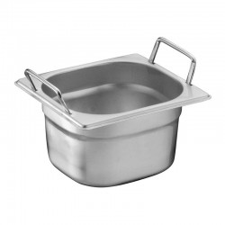 Öztiryakiler Saplı Gastronorm Küvet, GN 1/6, 17.6x16.2x15 cm 