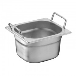 حاوية بمقبض Gastronorm حامل 1/6 لطهي 17,6x16,2x6,5 سم - Öztiryakiler