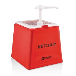 GastroPlast GDK-01 Одинарный диспенсер для кетчупа, 2,5 л, красный - GastroPlast