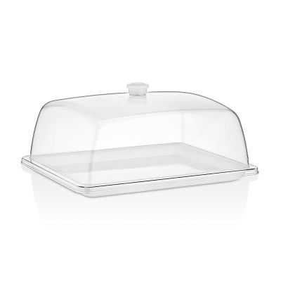 Gastroplast GFT-12 Polycarbonate Fan Tray, GN 1/2, White - GastroPlast