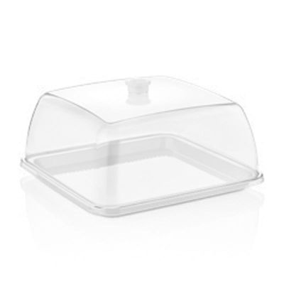 GastroPlast GFT-18/W صينية مروحة من البولي كربونات، أبيض - GastroPlast