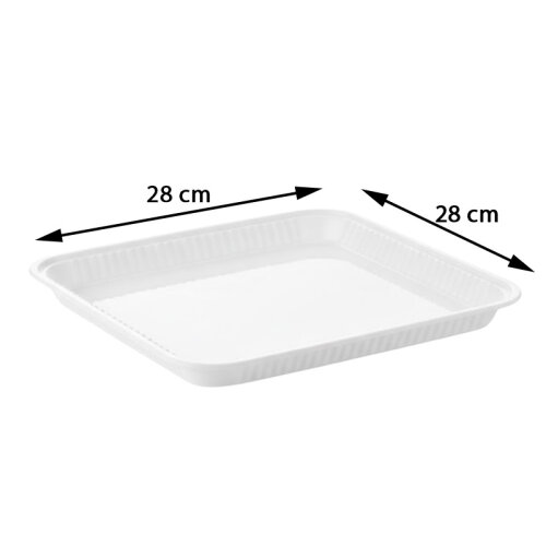 GastroPlast GFT-18/W صينية مروحة من البولي كربونات، أبيض - GastroPlast (1)