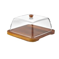 GastroPlast GFT-IR-18 Kare İroko Fanus Tepsisi, 280x280 mm - GastroPlast