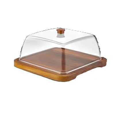 GastroPlast GFT-IR-18 Kare İroko Fanus Tepsisi, 280x280 mm - 1