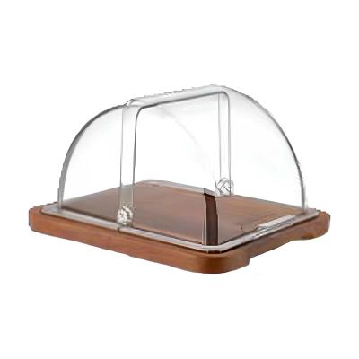 GastroPlast GFTM-IR-12 Wooden Iroko Mortar Tray - GastroPlast