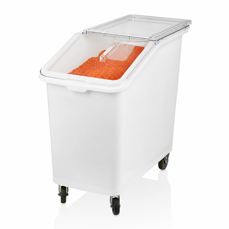GastroPlast GIB-04 Polipropilen Kayar Kapaklı Erzak Arabası, 102 L - GastroPlast