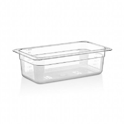 GastroPlast GIC-01PP GN 1/3 Şeffaf Polipropilen Dondurma Küveti, 4.5 L - 1