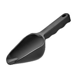 GastroPlast GISB-01 مجرفة بولي كربونات، 180 مل، أسود - GastroPlast