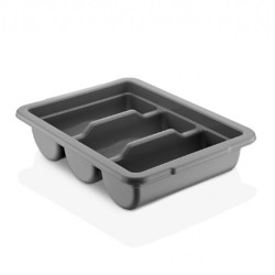 GastroPlast GK-03 حامل ملاعق ذو 3 حجرات، أسود - GastroPlast