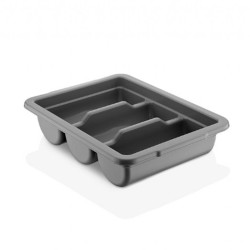 GastroPlast GK-03 حامل ملاعق ذو 3 حجرات، رمادي - GastroPlast