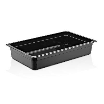 GastroPlast GN 1/1-100 mm Polikarbon Gastronorm Küvet, Siyah - 1