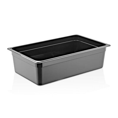 GastroPlast GN 1/1-150 mm Polikarbon Gastronorm Küvet, Siyah - 1