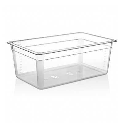 GastroPlast GN 1/1-200 mm Polikarbon Gastronorm Küvet, Şeffaf - 1