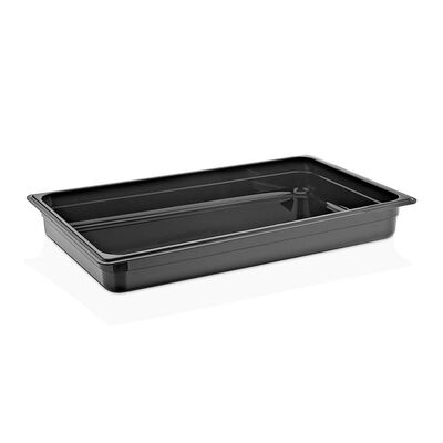 GastroPlast GN 1/1-65 mm Polikarbon Gastronorm Küvet, Siyah - 1