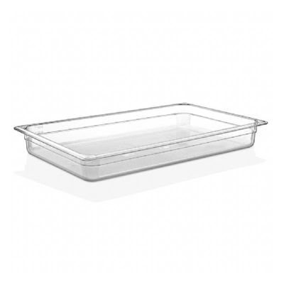 GastroPlast GN 1/1-65 mm Polikarbon Gastronorm Küvet, Şeffaf - 2