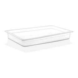 GastroPlast GN 1/1-65 mm Polypropylene Gastronorm Bathtub - GastroPlast