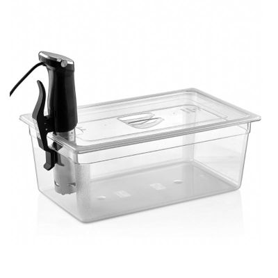 GastroPlast GN 1/1 Sous Vide Uyumlu Gastronom Küvet Kapağı, Şeffaf - 1
