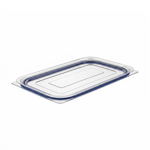 GastroPlast GN 1/1 Leakproof Polycarbonate Gastronorm Cover, Blue - 1