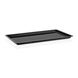 GastroPlast GN 1/1 Polycarbonate Fan Tray, Black - GastroPlast