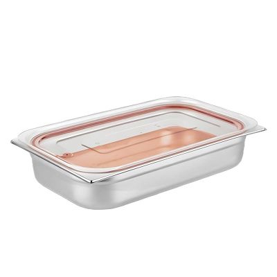 GastroPlast GN 1/1 Sealed Polycarbonate Gastronorm Cover, Red - GastroPlast