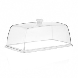 GastroPlast GN 1/2 Polycarbonate Fan, White Handle - GastroPlast