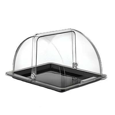 GastroPlast GN 1/2 مروحة مفصلية من البولي كربونات، 325 × 265 مم - GastroPlast