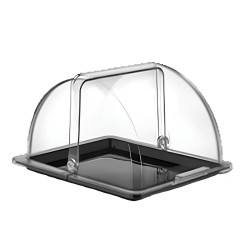 GastroPlast GN 1/2 Polycarbonate Hinged Fan, 325x265 mm - GastroPlast (1)