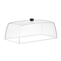 GastroPlast GN 1/3 Polycarbonate Fan, Black Handle - GastroPlast