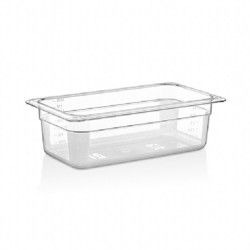 GastroPlast GN 1/3 حوض آيس كريم بولي بروبيلين، 4.5 لتر، شفاف - GastroPlast